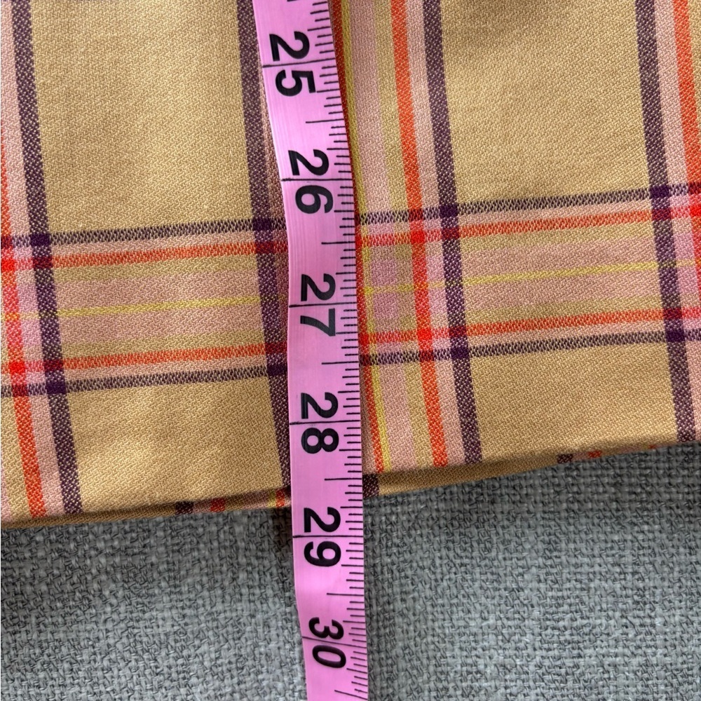 Maeve Victoria Oversized Plaid Double-Breasted Blazer Jacket Honey/Miel XS NWT - Picture 10 of 10